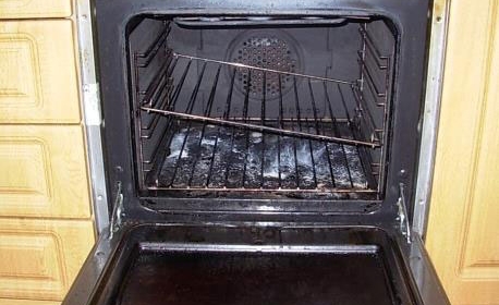 A dirty oven