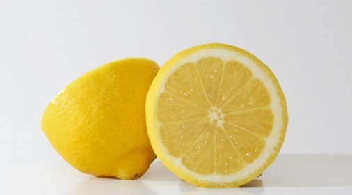 Lemon cut in half