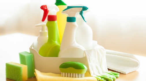 cleaning items household spray brush sponge glove