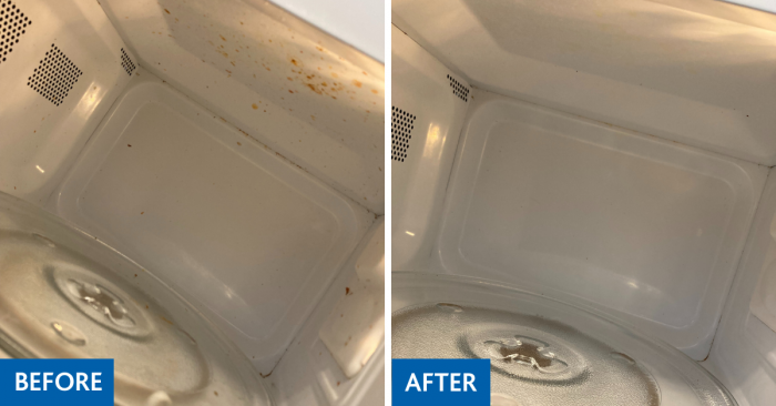professional microwave clean